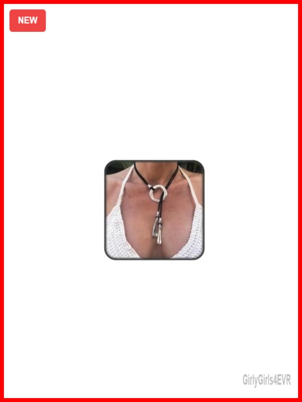 Boho Choker Necklace Suede Alloy Western Circle Women Summer